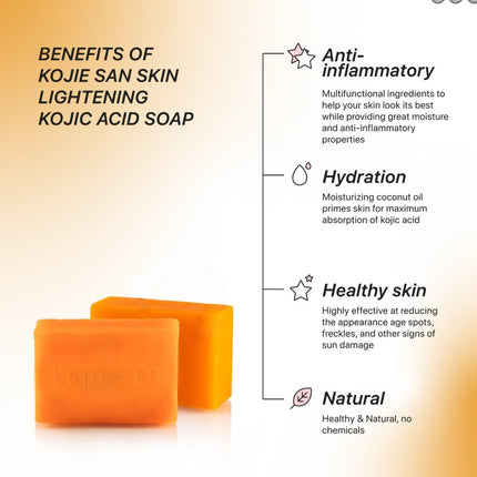 Kojie San Skin Lightening Kojic Acid Soap - 135g